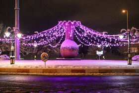 بارش برف در زنجان