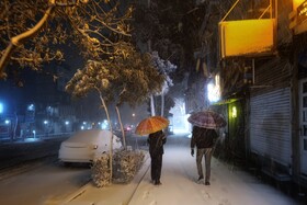 بارش برف در مشهد