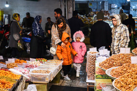 تب و تاب شب یلدا در بازار رشت