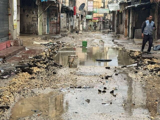 شهرک نشینان مسجدی را در کرانه باختری آتش زدند/ درگیری شدید در جنین