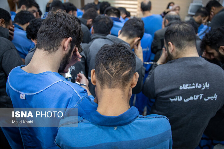 عکس از آرشیو دستگیری ۵۴ نفر اراذل و اوباش معروف در خوزستان