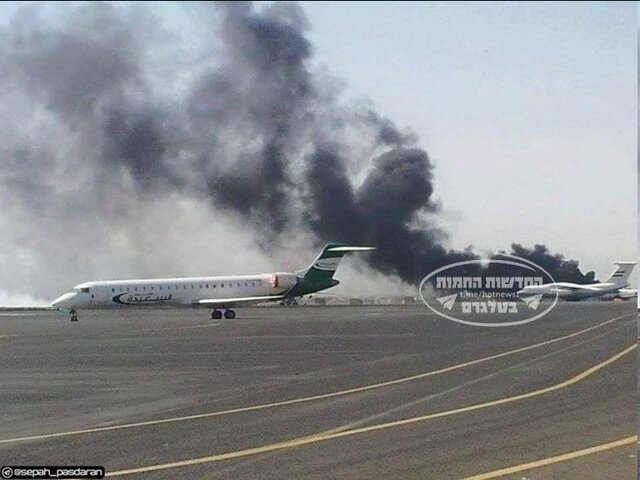 فرودگاه بینالمللی صنعا بمباران فرودگاه صنعا و بندر حدیده توسط جنگندههای ارتش صهیونیستی