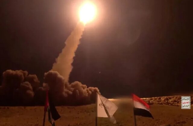 عکس آرشیوی است حمله موشکی یمن به سرزمینهای اشغالی