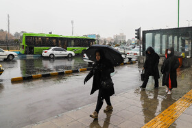 بارش اولین برف زمستانی در اصفهان
