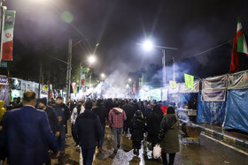 حال و هوای گلزار شهدای کرمان در شب سالگرد شهادت حاج قاسم سلیمانی