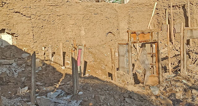 نمایی از خانه تخریبشدۀ «میرزاعلی خان امیرصدیقی» خانه «میرزاعلی خان امیرصدیقی» در تهران تخریب شد