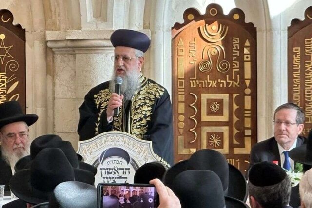 شینبت دستور افزایش سطح امنیتی خاخام ارشد رژیم صهیونیستی را داد شینبت دستور افزایش سطح امنیتی خاخام ارشد رژیم صهیونیستی را داد