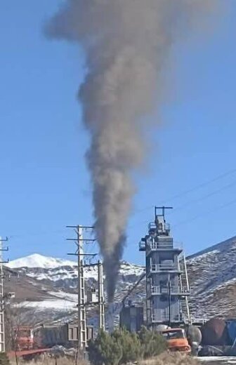 آلودگی شدید کارخانه آسفالت در منطقه حفاظت شده طالقان