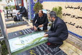 ادای احترام معاون جهاد دانشگاهی کشور به شهید پورجعفری