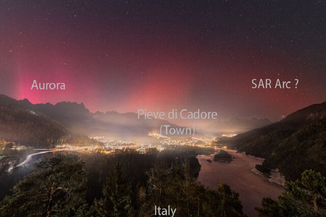 رقص شفقهای قطبی سرخرنگ در آغاز سال نو رقص شفقهای قطبی سرخرنگ در آغاز سال نو