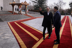 استقبال رسمی مسعود پزشکیان، رئیس جمهور از محمد شیاع السودانی، نخست وزیر عراق