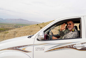 سردار محمد پاکپور ، فرمانده نیروزی زمینی سپاه در مرحله پایانی رزمایش پیامبر اعظم ۱۹ نیروی زمینی سپاه