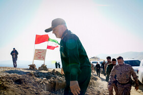 سردار حسین سلامی، فرمانده کل سپاه در برگزاری مرحله نهایی رزمایش پیامبر اعظم ۱۹ نیروی زمینی سپاه