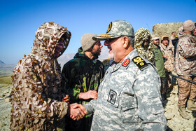 سردار محمد پاکپور، فرمانده نیروی زمینی سپاه در برگزاری مرحله نهایی رزمایش پیامبر اعظم ۱۹ نیروی زمینی سپاه