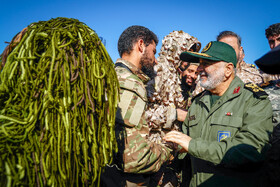 سردار حسین سلامی، فرمانده کل سپاه در برگزاری مرحله نهایی رزمایش پیامبر اعظم ۱۹ نیروی زمینی سپاه