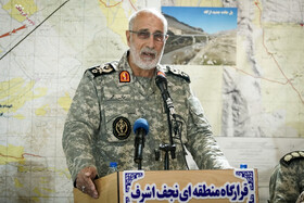 سردار محمدنظر عظیمی، فرمانده قرارگاه نجف اشرف در برگزاری مرحله نهایی رزمایش پیامبر اعظم ۱۹ نیروی زمینی سپاه