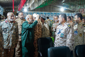 سردار حسین سلامی، فرمانده کل سپاه در برگزاری مرحله نهایی رزمایش پیامبر اعظم ۱۹ نیروی زمینی سپاه