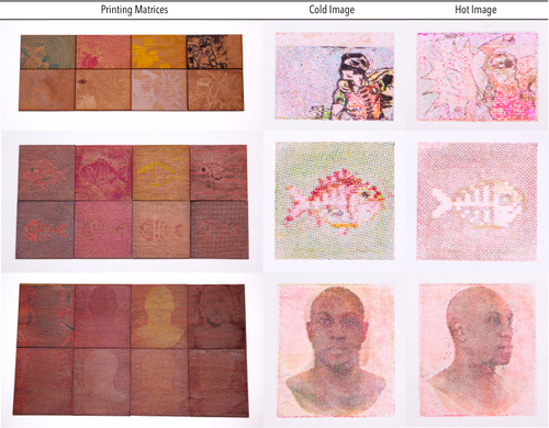 توسعه تصاویری که با تغییر دما به طور کامل تغییر شکل میدهند