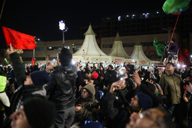 گلباران حرم مطهر رضوی در شب میلاد جوادالائمه (ع)