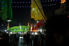 گلباران حرم مطهر رضوی در شب میلاد جوادالائمه (ع)