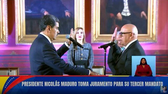 مادورو سوگند یاد کرد مادورو سوگند یاد کرد