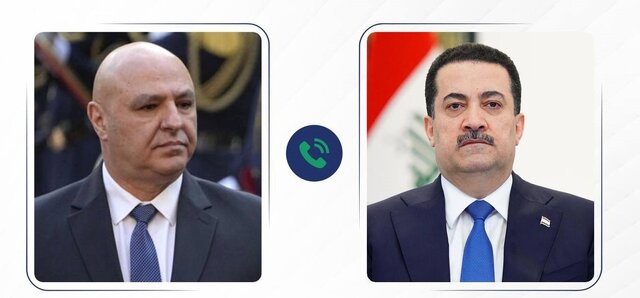 تاکید السودانی بر حمایت عراق از لبنان تاکید السودانی بر حمایت عراق از لبنان