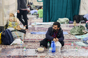 مراسم معنوی اعتکاف در حرم مطهر رضوی