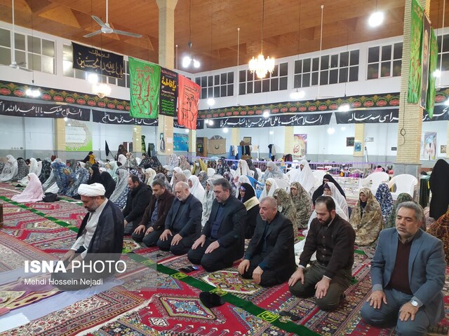 استقبال دانش آموزان آستارایی از مراسم اعتکاف