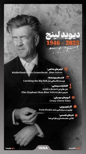 اینفوگرافیک/ دیوید لینچ؛ کارگردانی که رویا میساخت