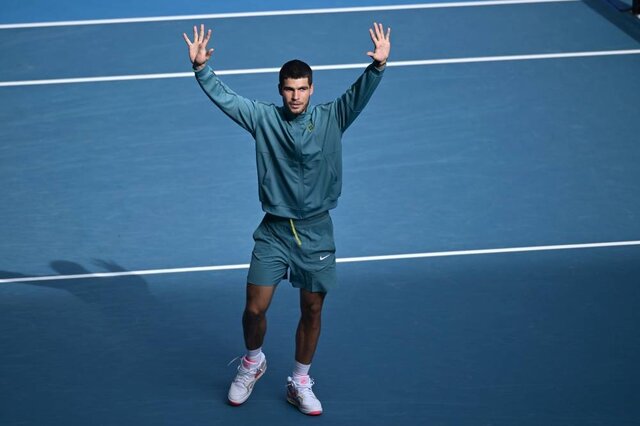 ویدیو/ تمسخر اقدام نواک جوکوویچ توسط کارلوس آلکاراس ویدیو/ تمسخر اقدام نواک جوکوویچ توسط کارلوس آلکاراس