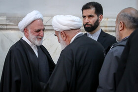 غلامحسین محسنی اژهای، رئیس قوه قضاییه در مراسم بزرگداشت شهیدان رازینی و مقیسه