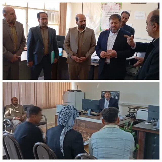 بازدید سر زده رئیس کل دادگستری ایلام از حوزه قضایی بخش موسیان بازدید سر زده رئیس کل دادگستری ایلام از حوزه قضایی بخش موسیان