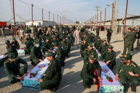 بازگشت پیکر مطهر ۴۱ شهید دفاع مقدس از مرز شلمچه