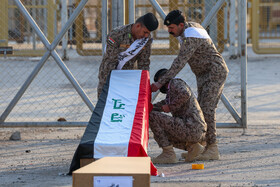 بازگشت پیکر مطهر ۴۱ شهید دفاع مقدس از مرز شلمچه