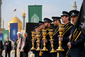 دسته عزاداری خادمین حضرت فاطمه معصومه(س) در سوگ شهادت امام موسی کاظم (ع) در قم