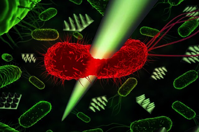 عکس تزئینی است نانورباتها باکتریهای عامل نابینایی را نابود میکنند