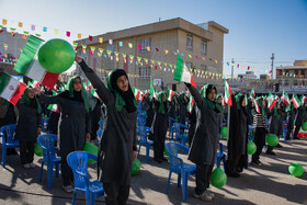 آیین نواختن زنگ انقلاب اسلامی در مدارس شیراز