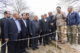 بازدید سیدرضا صالحی امیری وزیر گردشگری و میراث فرهنگی ازپایگاه میراث جهانی باغ عباس آباد بهشهر