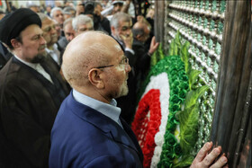 تجدید میثاق رئیس و نمایندگان مجلس با آرمان‌های امام (ره)