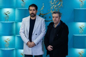 حسام فرهمند، کارگردان و سعید خانی، تهیه کننده فتوکال فیلم رها در روز سوم جشنواره فیلم فجر