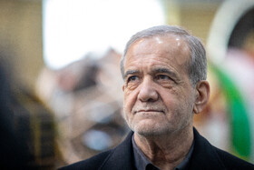 مسعود پزشکیان، رئیس جمهور در مراسم بازدید از توانمندیهای دفاعی و فضایی وزارت دفاع