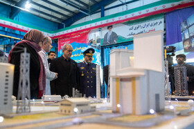 بازدید رئیس جمهور از توانمندیهای دفاعی و فضایی وزارت دفاع