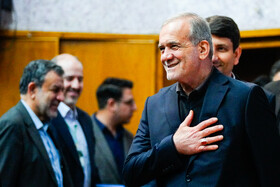 حضور مسعود پزشکیان، رئیس جمهور در مراسم بزرگداشت روز فناوری فضایی