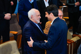 سید ستار هاشمی و محمدجواد ظریف در مراسم بزرگداشت روز فناوری فضایی