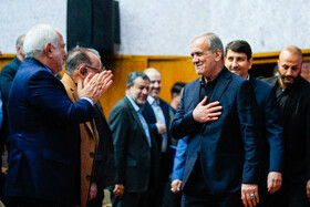 حضور مسعود پزشکیان، رئیس جمهور در مراسم بزرگداشت روز فناوری فضایی