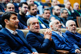 حضور مسعود پزشکیان، رئیس جمهور در مراسم بزرگداشت روز فناوری فضایی