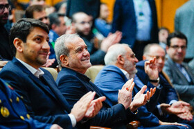 حضور مسعود پزشکیان، رئیس جمهور در مراسم بزرگداشت روز فناوری فضایی