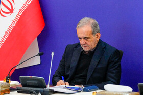 مسعود پزشکیان، رئیس جمهور در اولین جلسه شورای عالی فضایی در دولت چهاردهم