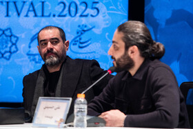 شهاب حسینی، بازیگر در نشست خبری فیلم رها - روز سوم جشنواره فیلم فجر