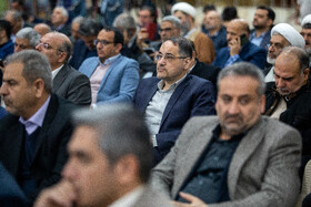 بابک نگاهداری رئیس مرکز پژوهش های مجلس در مراسم تجدید میثاق با آرمان‌های امام(ره)